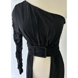 NWT Fashion Nova Ladies Large Black Better Be Sure Mesh Jumpsuit